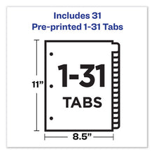 Load image into Gallery viewer, Avery® wholesale. AVERY Preprinted Laminated Tab Dividers W-gold Reinforced Binding Edge, 31-tab, Letter. HSD Wholesale: Janitorial Supplies, Breakroom Supplies, Office Supplies.