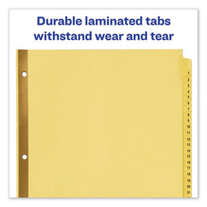 Avery® wholesale. AVERY Preprinted Laminated Tab Dividers W-gold Reinforced Binding Edge, 31-tab, Letter. HSD Wholesale: Janitorial Supplies, Breakroom Supplies, Office Supplies.