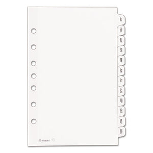 Avery® wholesale. AVERY Preprinted Tab Dividers, 12-tab, 8.5 X 5 1-2. HSD Wholesale: Janitorial Supplies, Breakroom Supplies, Office Supplies.