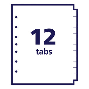 Avery® wholesale. AVERY Preprinted Tab Dividers, 12-tab, 8.5 X 5 1-2. HSD Wholesale: Janitorial Supplies, Breakroom Supplies, Office Supplies.