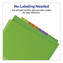 Avery® wholesale. AVERY Durable Preprinted Plastic Tab Dividers, 12-tab, Jan. To Dec., 11 X 8.5, Assorted, 1 Set. HSD Wholesale: Janitorial Supplies, Breakroom Supplies, Office Supplies.