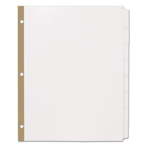 Office Essentials™ wholesale. Index Dividers With White Labels, 8-tab, 11 X 8.5, White, 5 Sets. HSD Wholesale: Janitorial Supplies, Breakroom Supplies, Office Supplies.