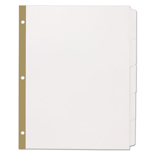 Office Essentials™ wholesale. Index Dividers With White Labels, 5-tab, 11 X 8.5, White, 25 Sets. HSD Wholesale: Janitorial Supplies, Breakroom Supplies, Office Supplies.