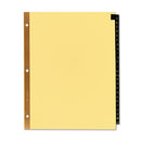 Avery® wholesale. AVERY Preprinted Black Leather Tab Dividers W-gold Reinforced Edge, 25-tab, Ltr. HSD Wholesale: Janitorial Supplies, Breakroom Supplies, Office Supplies.