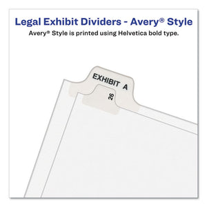 Avery® wholesale. AVERY Preprinted Legal Exhibit Side Tab Index Dividers, Avery Style, 26-tab, 26 To 50, 11 X 8.5, White, 1 Set. HSD Wholesale: Janitorial Supplies, Breakroom Supplies, Office Supplies.