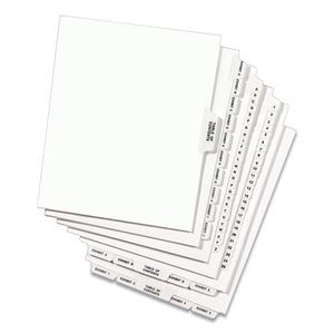 Avery® wholesale. AVERY Preprinted Legal Exhibit Side Tab Index Dividers, Avery Style, 26-tab, 26 To 50, 11 X 8.5, White, 1 Set. HSD Wholesale: Janitorial Supplies, Breakroom Supplies, Office Supplies.