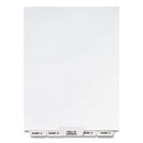 Avery® wholesale. AVERY Preprinted Legal Exhibit Bottom Tab Index Dividers, Avery Style, 27-tab, Exhibit A To Exhibit Z, 11 X 8.5, White, 1 Set. HSD Wholesale: Janitorial Supplies, Breakroom Supplies, Office Supplies.