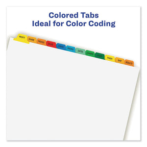 Avery® wholesale. AVERY Print And Apply Index Maker Clear Label Dividers, 12 Color Tabs, Letter, 5 Sets. HSD Wholesale: Janitorial Supplies, Breakroom Supplies, Office Supplies.