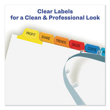Load image into Gallery viewer, Avery® wholesale. AVERY Print And Apply Index Maker Clear Label Dividers, 12 Color Tabs, Letter, 5 Sets. HSD Wholesale: Janitorial Supplies, Breakroom Supplies, Office Supplies.