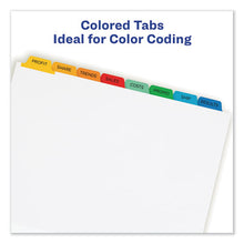 Load image into Gallery viewer, Avery® wholesale. AVERY Print And Apply Index Maker Clear Label Dividers, 8 Color Tabs, Letter. HSD Wholesale: Janitorial Supplies, Breakroom Supplies, Office Supplies.