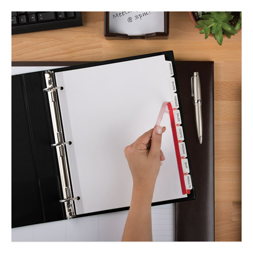 Avery® wholesale. AVERY Print And Apply Index Maker Clear Label Dividers, 8 White Tabs, Letter. HSD Wholesale: Janitorial Supplies, Breakroom Supplies, Office Supplies.