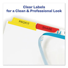 Load image into Gallery viewer, Avery® wholesale. AVERY Print And Apply Index Maker Clear Label Dividers, 5 Color Tabs, Letter, 5 Sets. HSD Wholesale: Janitorial Supplies, Breakroom Supplies, Office Supplies.