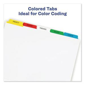 Avery® wholesale. AVERY Print And Apply Index Maker Clear Label Dividers, 5 Color Tabs, Letter, 5 Sets. HSD Wholesale: Janitorial Supplies, Breakroom Supplies, Office Supplies.