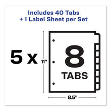 Load image into Gallery viewer, Avery® wholesale. AVERY Print And Apply Index Maker Clear Label Dividers, 8 Color Tabs, Letter, 5 Sets. HSD Wholesale: Janitorial Supplies, Breakroom Supplies, Office Supplies.