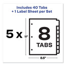 Avery® wholesale. AVERY Print And Apply Index Maker Clear Label Dividers, 8 Color Tabs, Letter, 5 Sets. HSD Wholesale: Janitorial Supplies, Breakroom Supplies, Office Supplies.
