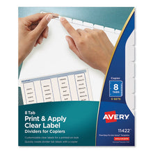 Load image into Gallery viewer, Avery® wholesale. AVERY Print And Apply Index Maker Clear Label Dividers, Copiers, 8-tab, Letter, 5 Sets. HSD Wholesale: Janitorial Supplies, Breakroom Supplies, Office Supplies.