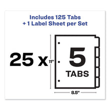 Load image into Gallery viewer, Avery® wholesale. AVERY Print And Apply Index Maker Clear Label Dividers, 5 Color Tabs, Letter, 25 Sets. HSD Wholesale: Janitorial Supplies, Breakroom Supplies, Office Supplies.