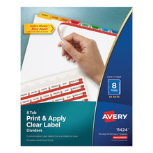 Load image into Gallery viewer, Avery® wholesale. AVERY Print And Apply Index Maker Clear Label Dividers, 8 Color Tabs, Letter, 25 Sets. HSD Wholesale: Janitorial Supplies, Breakroom Supplies, Office Supplies.