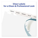 Avery® wholesale. AVERY Print And Apply Index Maker Clear Label Dividers, 12 White Tabs, Letter, 5 Sets. HSD Wholesale: Janitorial Supplies, Breakroom Supplies, Office Supplies.