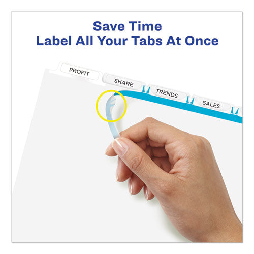 Avery® wholesale. AVERY Print And Apply Index Maker Clear Label Unpunched Dividers, 5tab, Letter, 5 Sets. HSD Wholesale: Janitorial Supplies, Breakroom Supplies, Office Supplies.