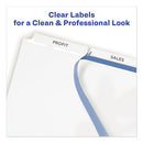 Avery® wholesale. AVERY Print And Apply Index Maker Clear Label Dividers, 3 White Tabs, Letter, 5 Sets. HSD Wholesale: Janitorial Supplies, Breakroom Supplies, Office Supplies.