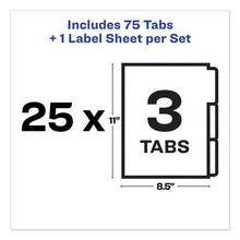 Load image into Gallery viewer, Avery® wholesale. AVERY Print And Apply Index Maker Clear Label Unpunched Dividers, 3-tab, Ltr, 25 Sets. HSD Wholesale: Janitorial Supplies, Breakroom Supplies, Office Supplies.