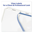 Avery® wholesale. AVERY Print And Apply Index Maker Clear Label Dividers, 3 White Tabs, Letter, 25 Sets. HSD Wholesale: Janitorial Supplies, Breakroom Supplies, Office Supplies.