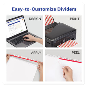 Avery® wholesale. AVERY Print And Apply Index Maker Clear Label Plastic Dividers With Printable Label Strip, 8-tab, 11 X 8.5, Translucent, 1 Set. HSD Wholesale: Janitorial Supplies, Breakroom Supplies, Office Supplies.