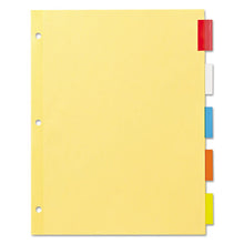 Load image into Gallery viewer, Office Essentials™ wholesale. Plastic Insertable Dividers, 5-tab, Letter. HSD Wholesale: Janitorial Supplies, Breakroom Supplies, Office Supplies.