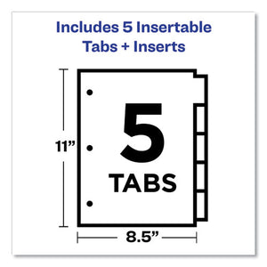 Office Essentials™ wholesale. Plastic Insertable Dividers, 5-tab, Letter. HSD Wholesale: Janitorial Supplies, Breakroom Supplies, Office Supplies.