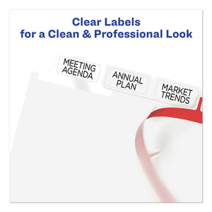 Avery® wholesale. AVERY Print And Apply Index Maker Clear Label Dividers, 8 White Tabs, Letter, 5 Sets. HSD Wholesale: Janitorial Supplies, Breakroom Supplies, Office Supplies.