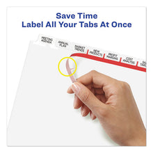Load image into Gallery viewer, Avery® wholesale. AVERY Print And Apply Index Maker Clear Label Dividers, 8 White Tabs, Letter, 5 Sets. HSD Wholesale: Janitorial Supplies, Breakroom Supplies, Office Supplies.