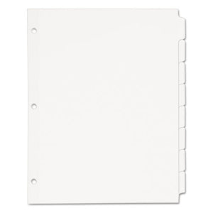 Avery® wholesale. AVERY Write And Erase Plain-tab Paper Dividers, 8-tab, Letter, White, 24 Sets. HSD Wholesale: Janitorial Supplies, Breakroom Supplies, Office Supplies.