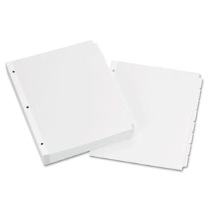 Avery® wholesale. AVERY Write And Erase Plain-tab Paper Dividers, 8-tab, Letter, White, 24 Sets. HSD Wholesale: Janitorial Supplies, Breakroom Supplies, Office Supplies.