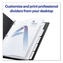 Load image into Gallery viewer, Avery® wholesale. AVERY Customizable Print-on Dividers, Letter, 5-tabs-set, 25 Sets-pack. HSD Wholesale: Janitorial Supplies, Breakroom Supplies, Office Supplies.