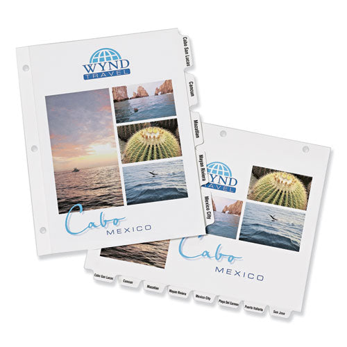 Avery® wholesale. AVERY Customizable Print-on Dividers, 8-tab, Letter, 5 Sets. HSD Wholesale: Janitorial Supplies, Breakroom Supplies, Office Supplies.