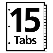 Load image into Gallery viewer, Office Essentials™ wholesale. Table &#39;n Tabs Dividers, 15-tab, 1 To 15, 11 X 8.5, White, 1 Set. HSD Wholesale: Janitorial Supplies, Breakroom Supplies, Office Supplies.