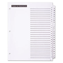 Load image into Gallery viewer, Office Essentials™ wholesale. Table &#39;n Tabs Dividers, 26-tab, A To Z, 11 X 8.5, White, 1 Set. HSD Wholesale: Janitorial Supplies, Breakroom Supplies, Office Supplies.
