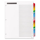 Office Essentials™ wholesale. Table 'n Tabs Dividers, 26-tab, A To Z, 11 X 8.5, White, 1 Set. HSD Wholesale: Janitorial Supplies, Breakroom Supplies, Office Supplies.