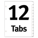 Office Essentials™ wholesale. Table 'n Tabs Dividers, 12-tab, Jan. To Dec., 11 X 8.5, White, 1 Set. HSD Wholesale: Janitorial Supplies, Breakroom Supplies, Office Supplies.
