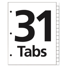 Load image into Gallery viewer, Office Essentials™ wholesale. Table &#39;n Tabs Dividers, 31-tab, 1 To 31, 11 X 8.5, White, 1 Set. HSD Wholesale: Janitorial Supplies, Breakroom Supplies, Office Supplies.