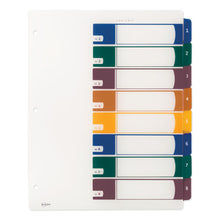 Load image into Gallery viewer, Avery® wholesale. AVERY Customizable Table Of Contents Ready Index Dividers With Multicolor Tabs, 8-tab, 1 To 8, 11 X 8.5, Translucent, 1 Set. HSD Wholesale: Janitorial Supplies, Breakroom Supplies, Office Supplies.