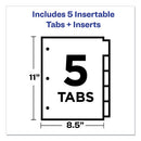 Avery® wholesale. AVERY Insertable Big Tab Plastic Dividers, 5-tab, 11 X 8.5, Clear, 1 Set. HSD Wholesale: Janitorial Supplies, Breakroom Supplies, Office Supplies.