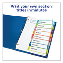 Avery® wholesale. AVERY Customizable Toc Ready Index Multicolor Dividers, 1-8, Letter. HSD Wholesale: Janitorial Supplies, Breakroom Supplies, Office Supplies.