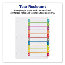 Load image into Gallery viewer, Avery® wholesale. AVERY Customizable Toc Ready Index Multicolor Dividers, 1-10, Letter. HSD Wholesale: Janitorial Supplies, Breakroom Supplies, Office Supplies.