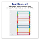 Avery® wholesale. AVERY Customizable Toc Ready Index Multicolor Dividers, 1-10, Letter. HSD Wholesale: Janitorial Supplies, Breakroom Supplies, Office Supplies.