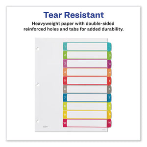 Avery® wholesale. AVERY Customizable Toc Ready Index Multicolor Dividers, 1-10, Letter. HSD Wholesale: Janitorial Supplies, Breakroom Supplies, Office Supplies.