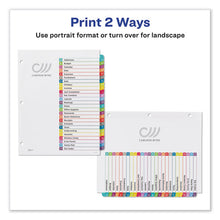 Load image into Gallery viewer, Avery® wholesale. AVERY Customizable Toc Ready Index Multicolor Dividers, A-z, Letter. HSD Wholesale: Janitorial Supplies, Breakroom Supplies, Office Supplies.