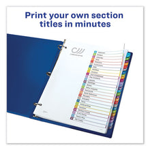 Load image into Gallery viewer, Avery® wholesale. AVERY Customizable Toc Ready Index Multicolor Dividers, A-z, Letter. HSD Wholesale: Janitorial Supplies, Breakroom Supplies, Office Supplies.