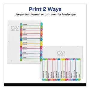 Avery® wholesale. AVERY Customizable Toc Ready Index Multicolor Dividers, 1-15, Letter. HSD Wholesale: Janitorial Supplies, Breakroom Supplies, Office Supplies.